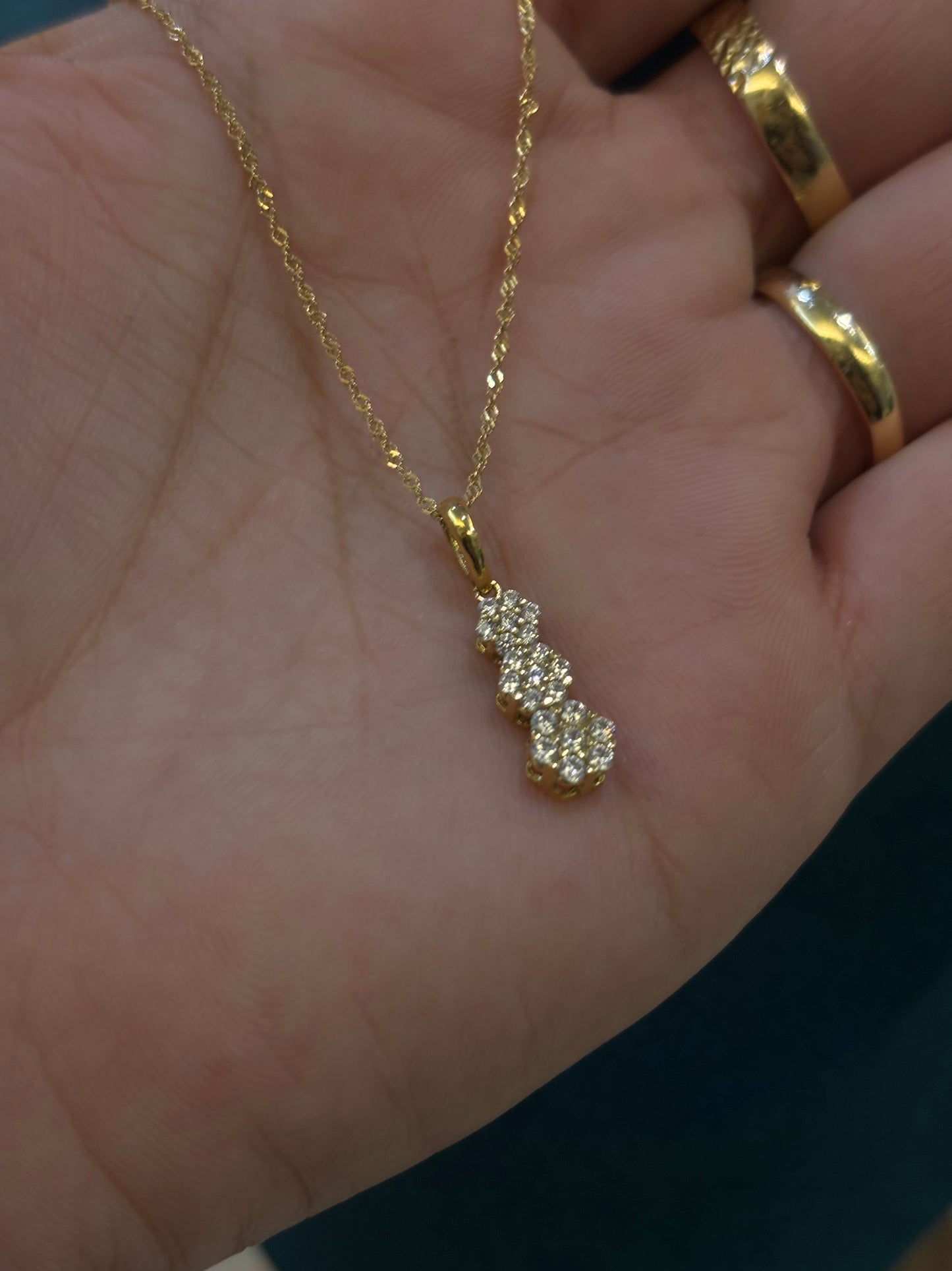 Collana Donna Oro Giallo 18 carati fiorellini