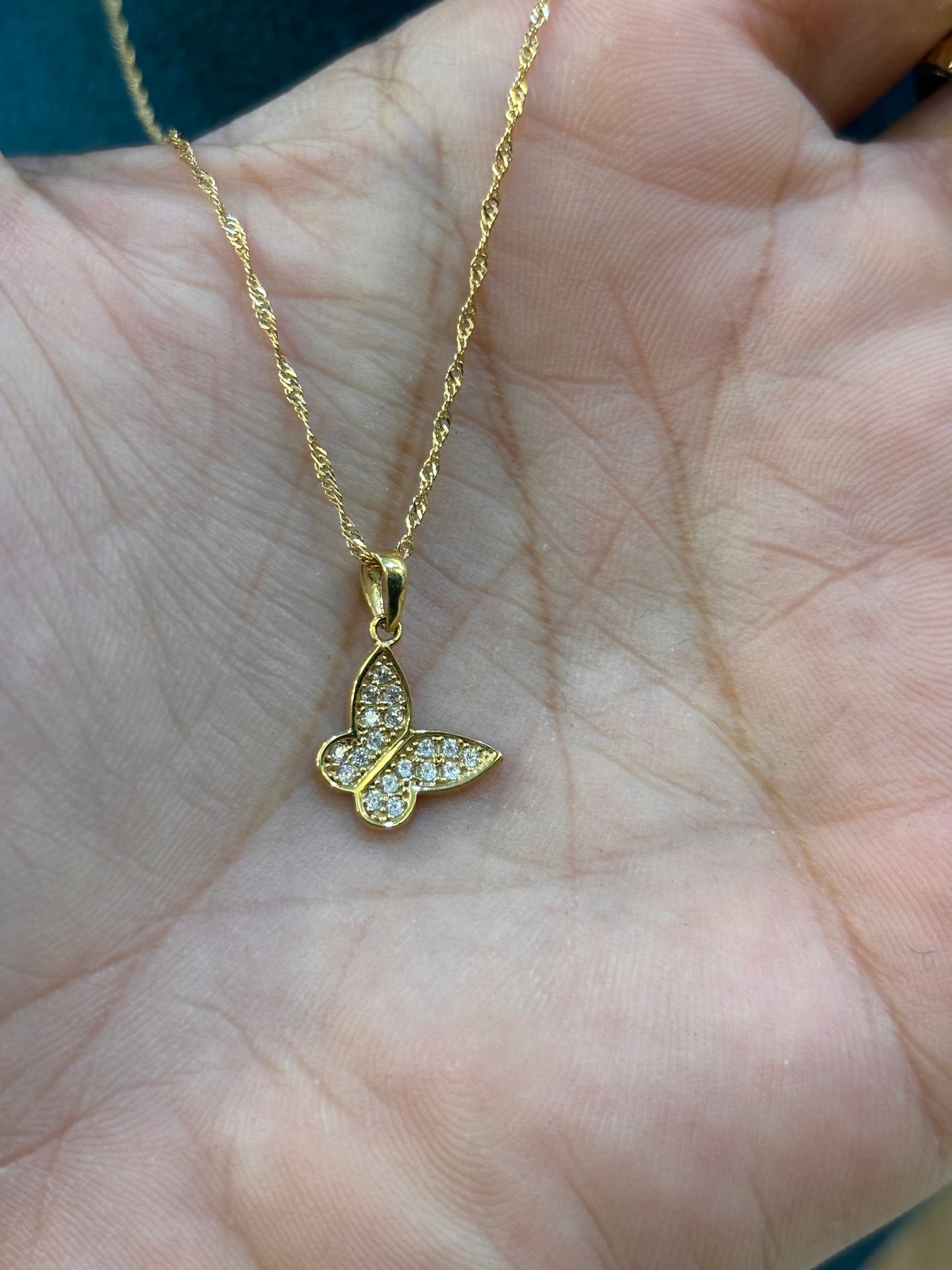 Collana Farfalla Oro 18 carati