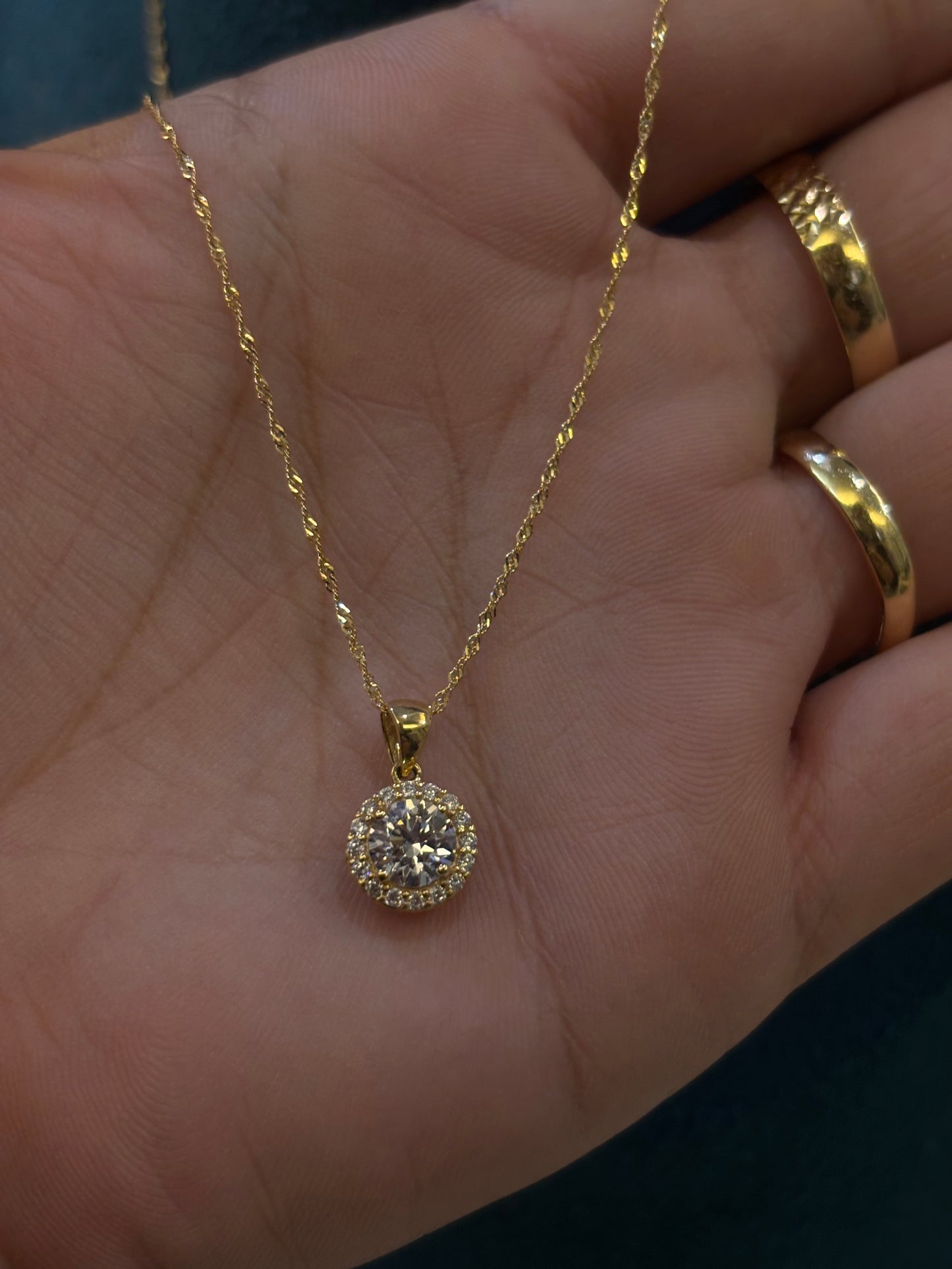 Collana Donna Punto Luce Oro giallo 18 carati