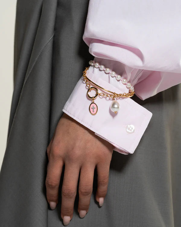 RUE DES MILLE Charm Cross Pink collezione CHARMBAR CB-CN24