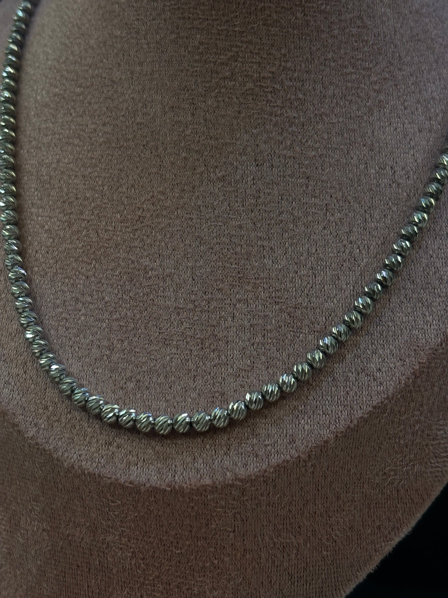 Collana Palline Diamantate