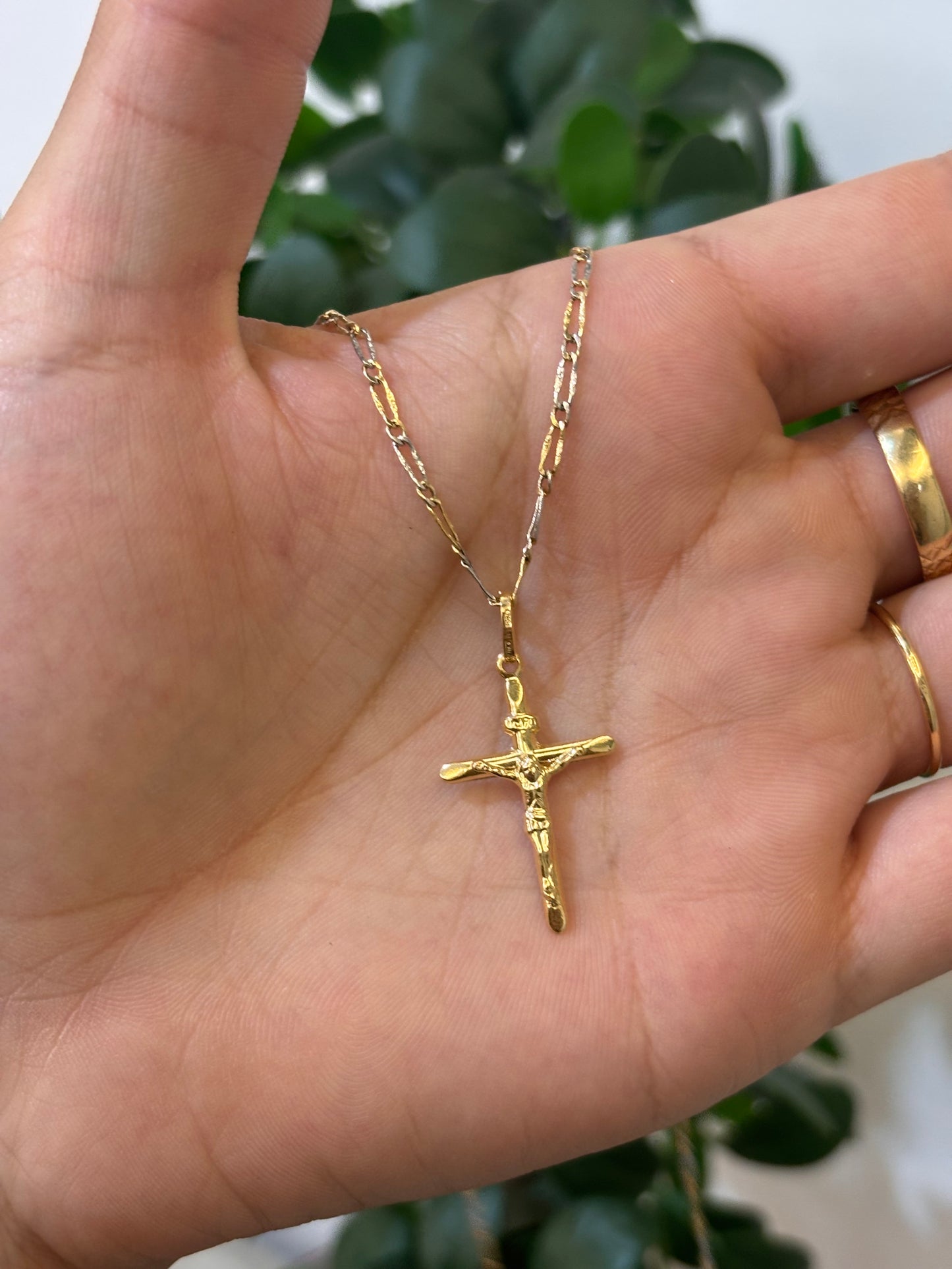 Collana Crocifisso Oro Giallo 18 Carati