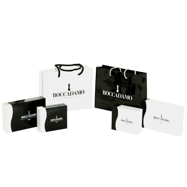 Bracciale uomo modulare in Pvd nero e zirconi neri ABR701D