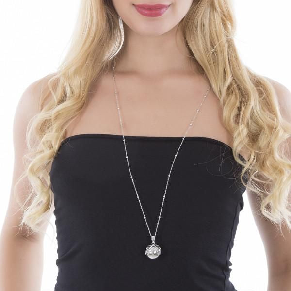 Collana Chiama Angeli con ciondolo sonoro e cuori traforati TRGR01