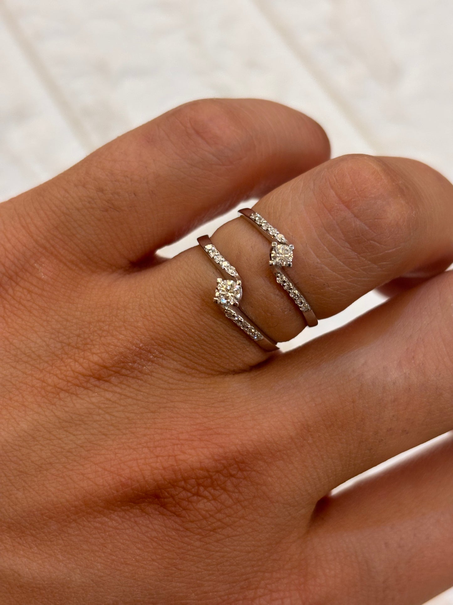 ANELLO SOLITARIO ORO E DIAMANTE PROMESSE GIOIELLI