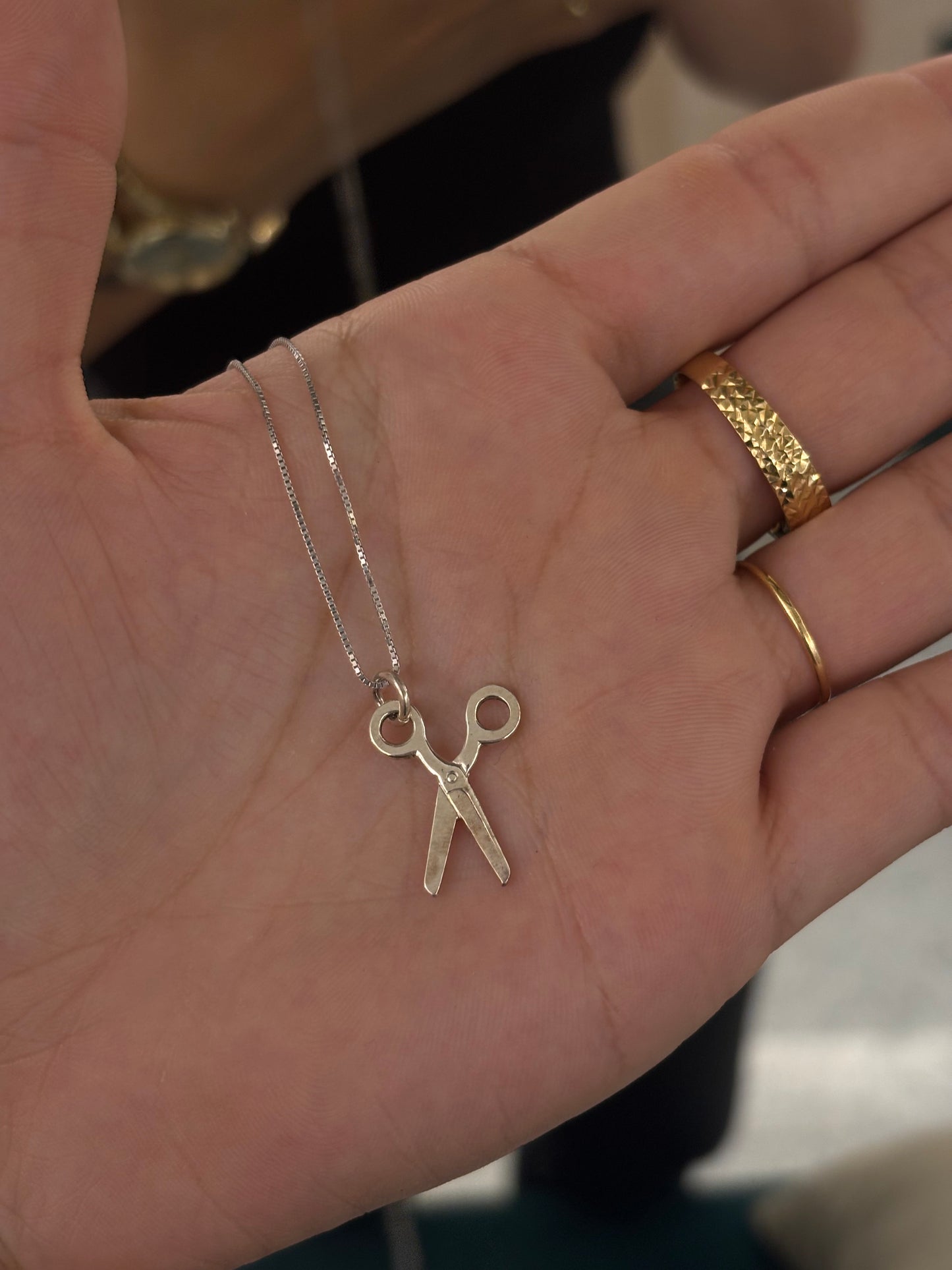 Collana Forbici Argento