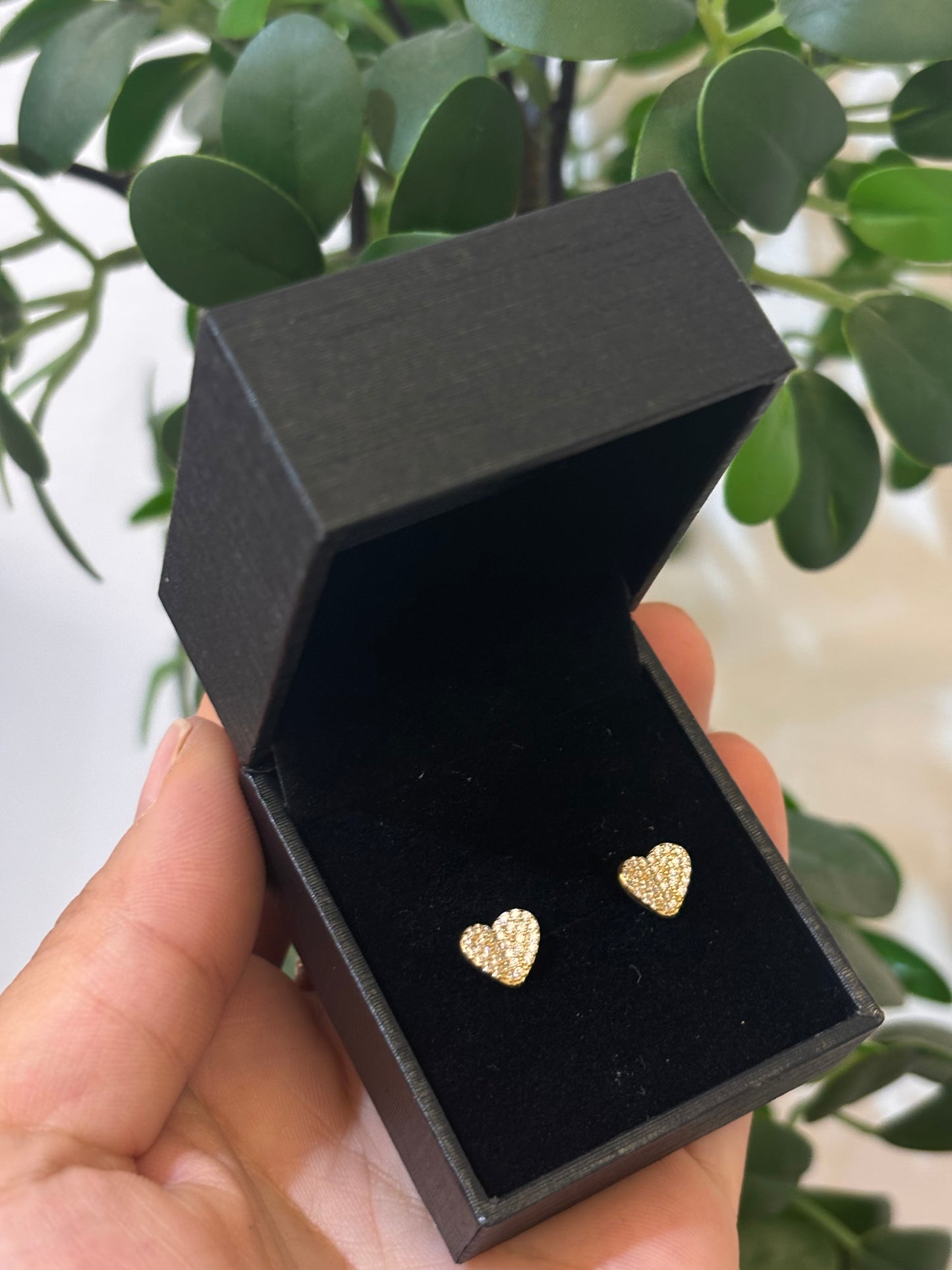 Orecchini Cuore Oro Giallo 18 Carati