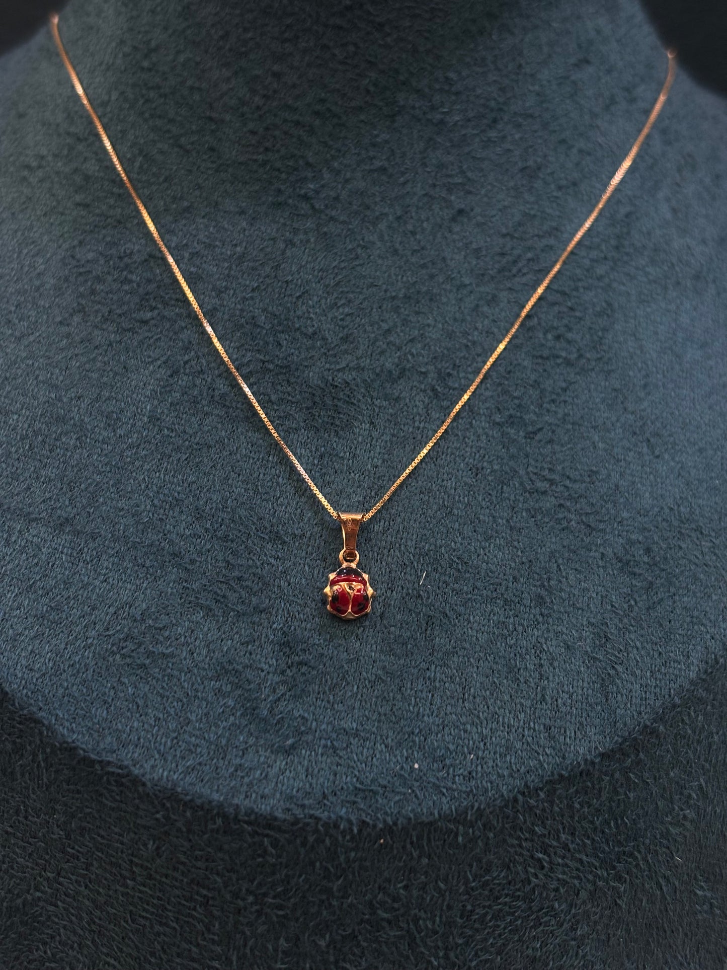 Collana Coccinella Oro Giallo 18 Carati