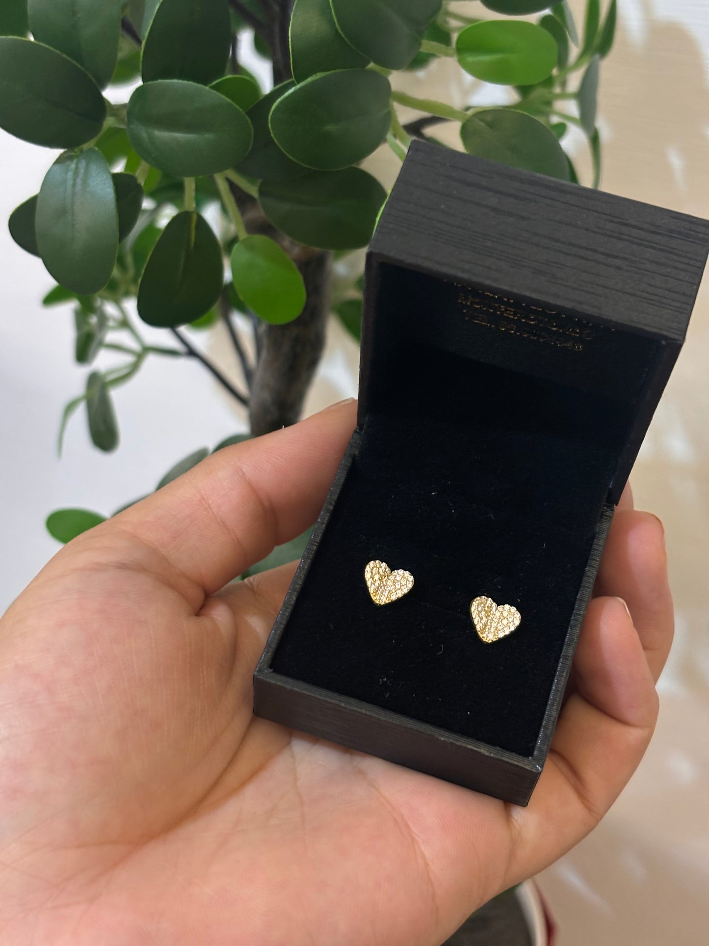 Orecchini Cuore Oro Giallo 18 Carati
