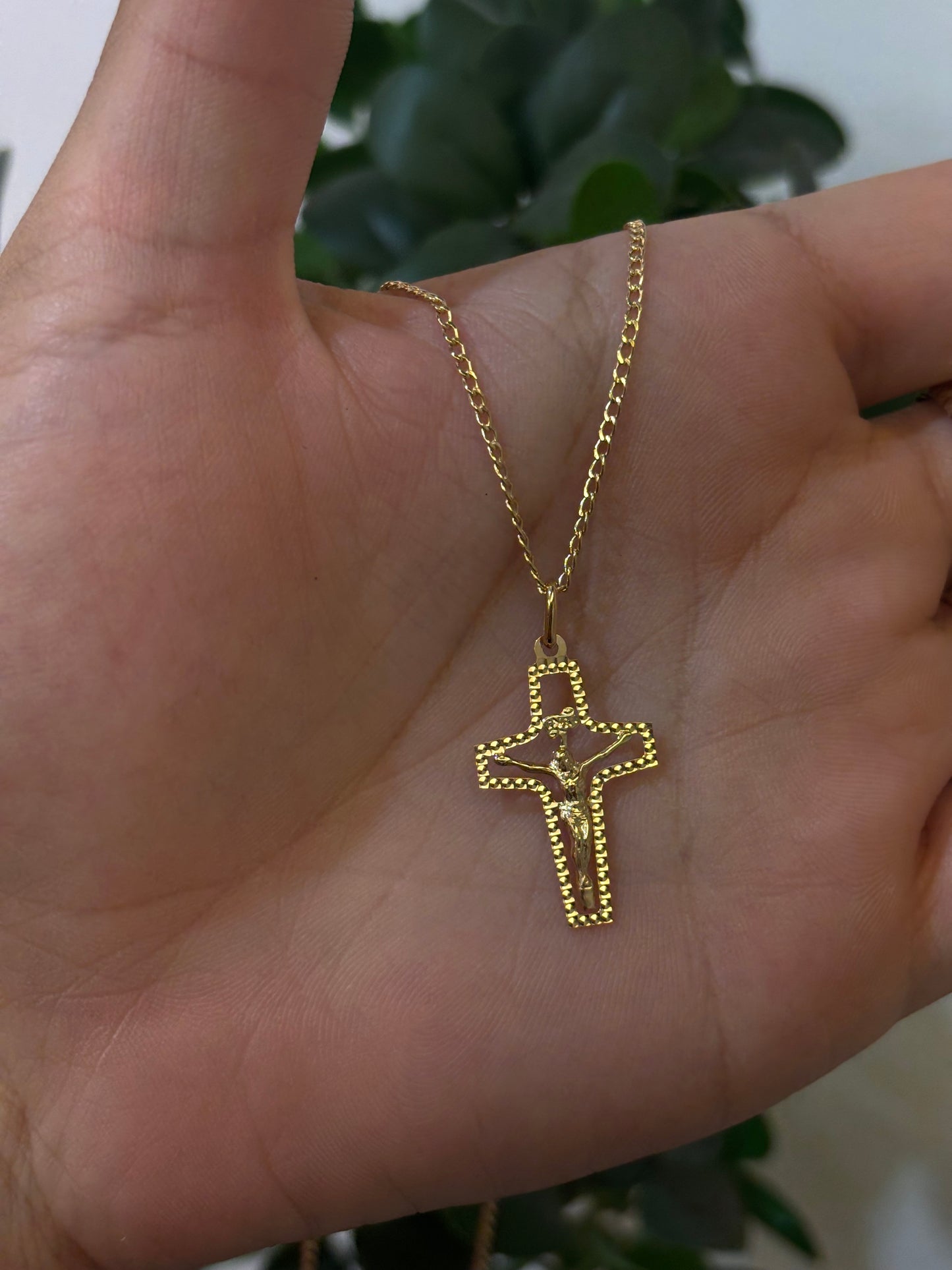 Collana Crocifisso Oro Giallo 18 Carati