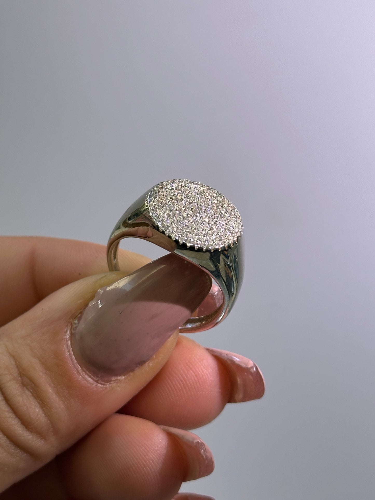 Anello Chevalier con Zirconi
Bianchi