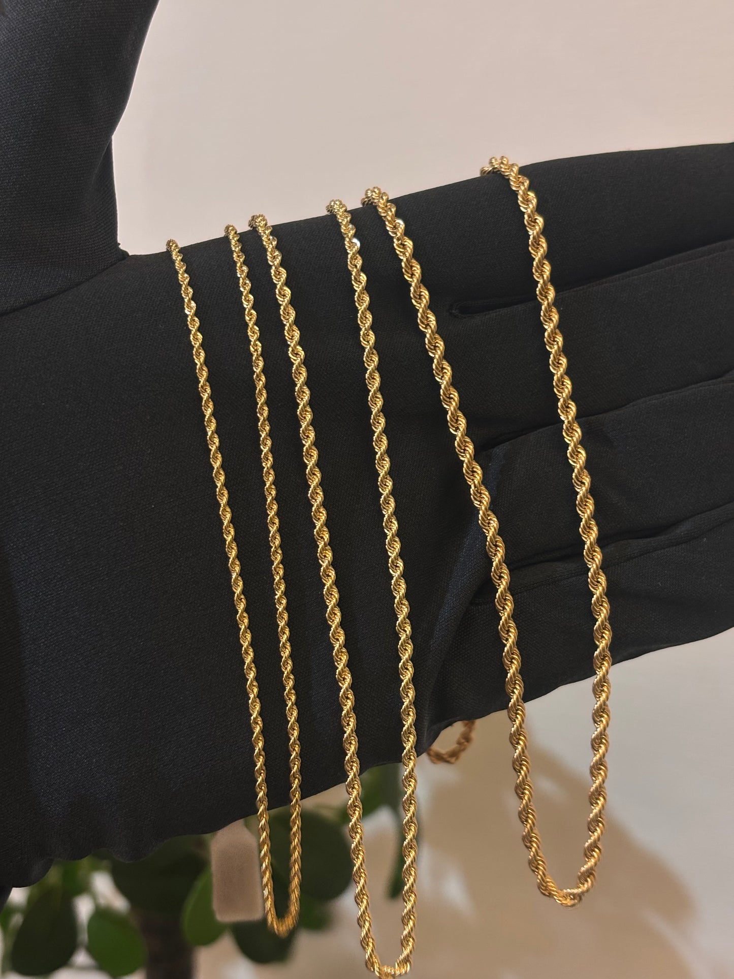 Collana Corda Oro Giallo 18 Carati