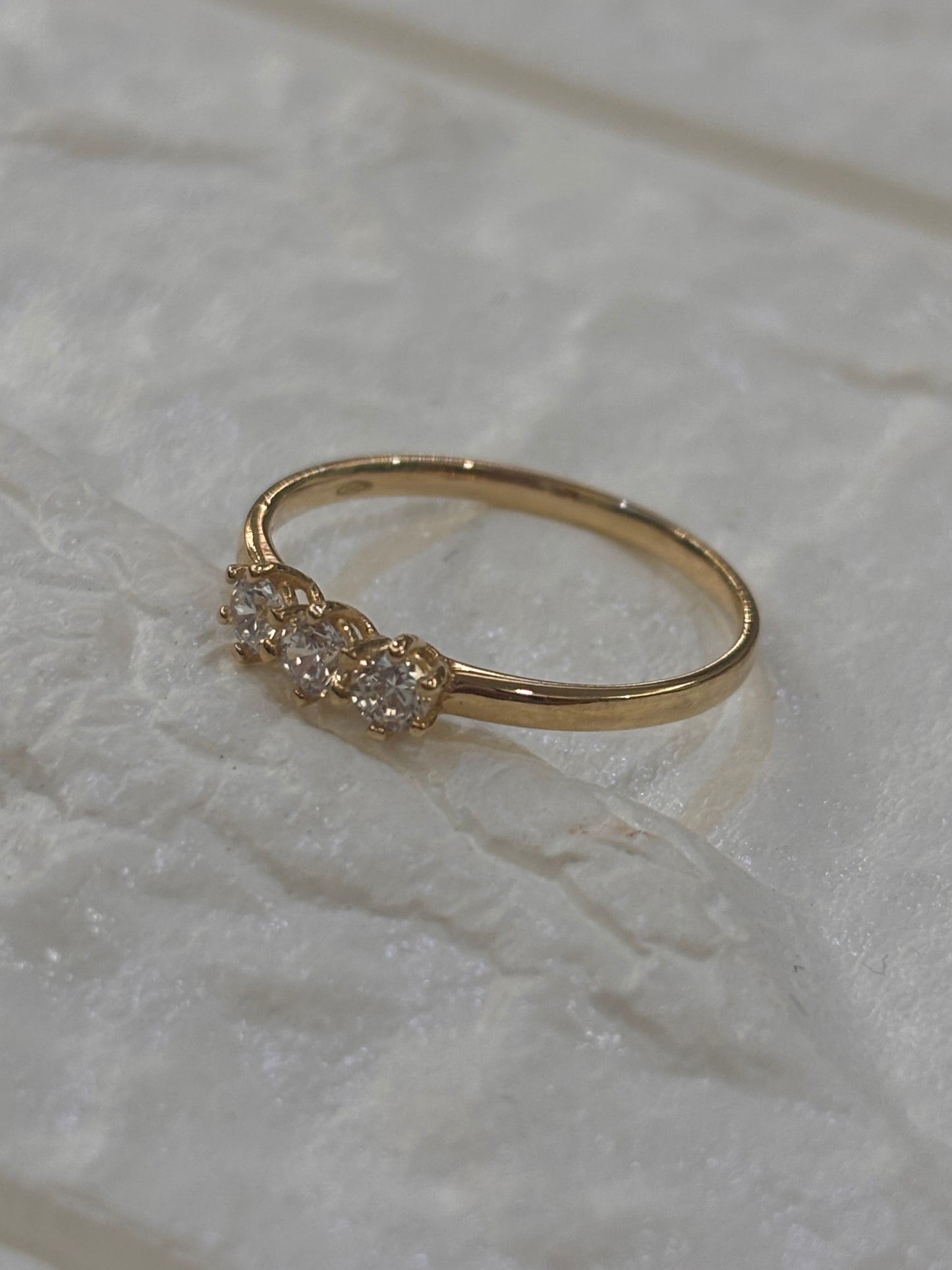 Anello Trilogy Oro Giallo 18 Carati
