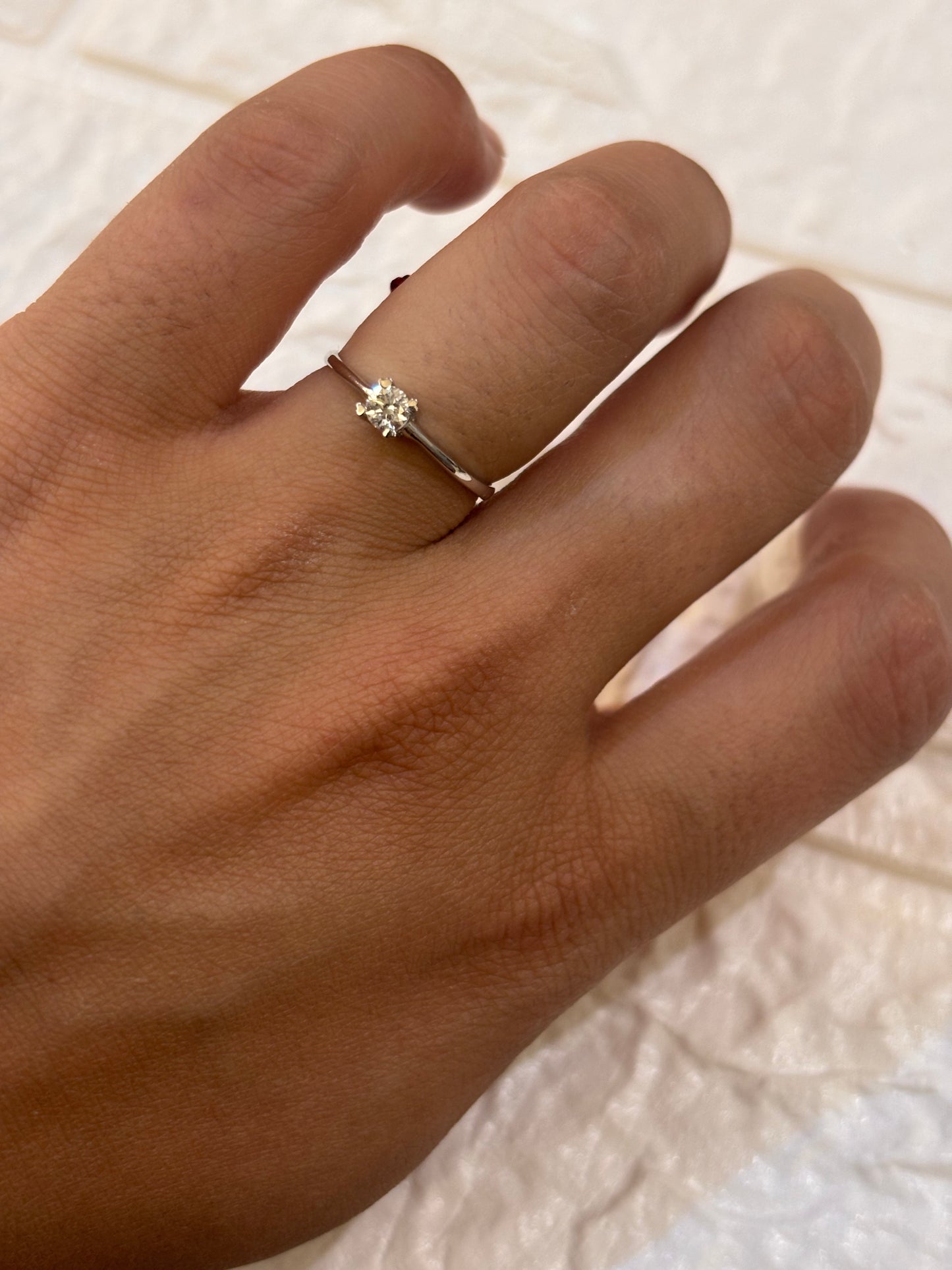 ANELLO SOLITARIO ORO E DIAMANTE PROMESSE GIOIELLI