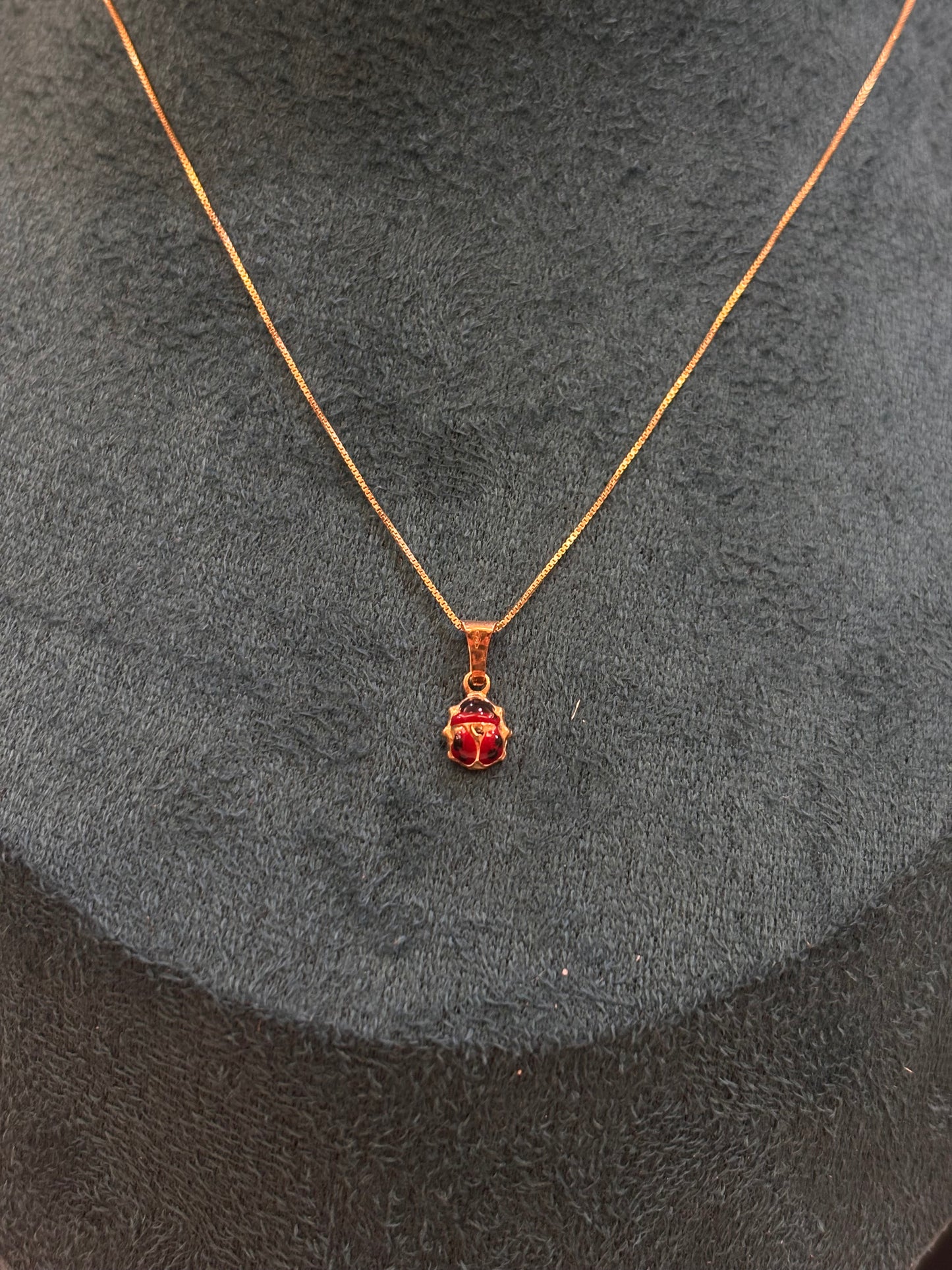 Collana Coccinella Oro Giallo 18 Carati