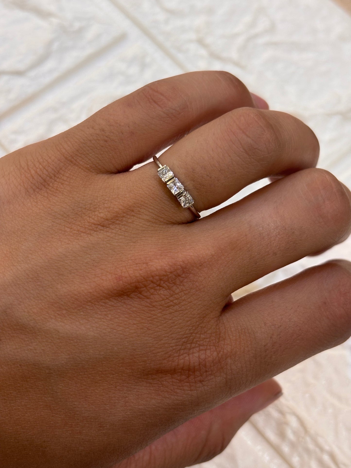 Anello Trilogy Oro Bianco 18 Carati