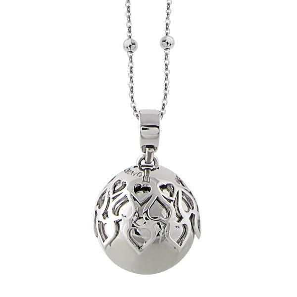 Collana Chiama Angeli con ciondolo sonoro e cuori traforati TRGR01