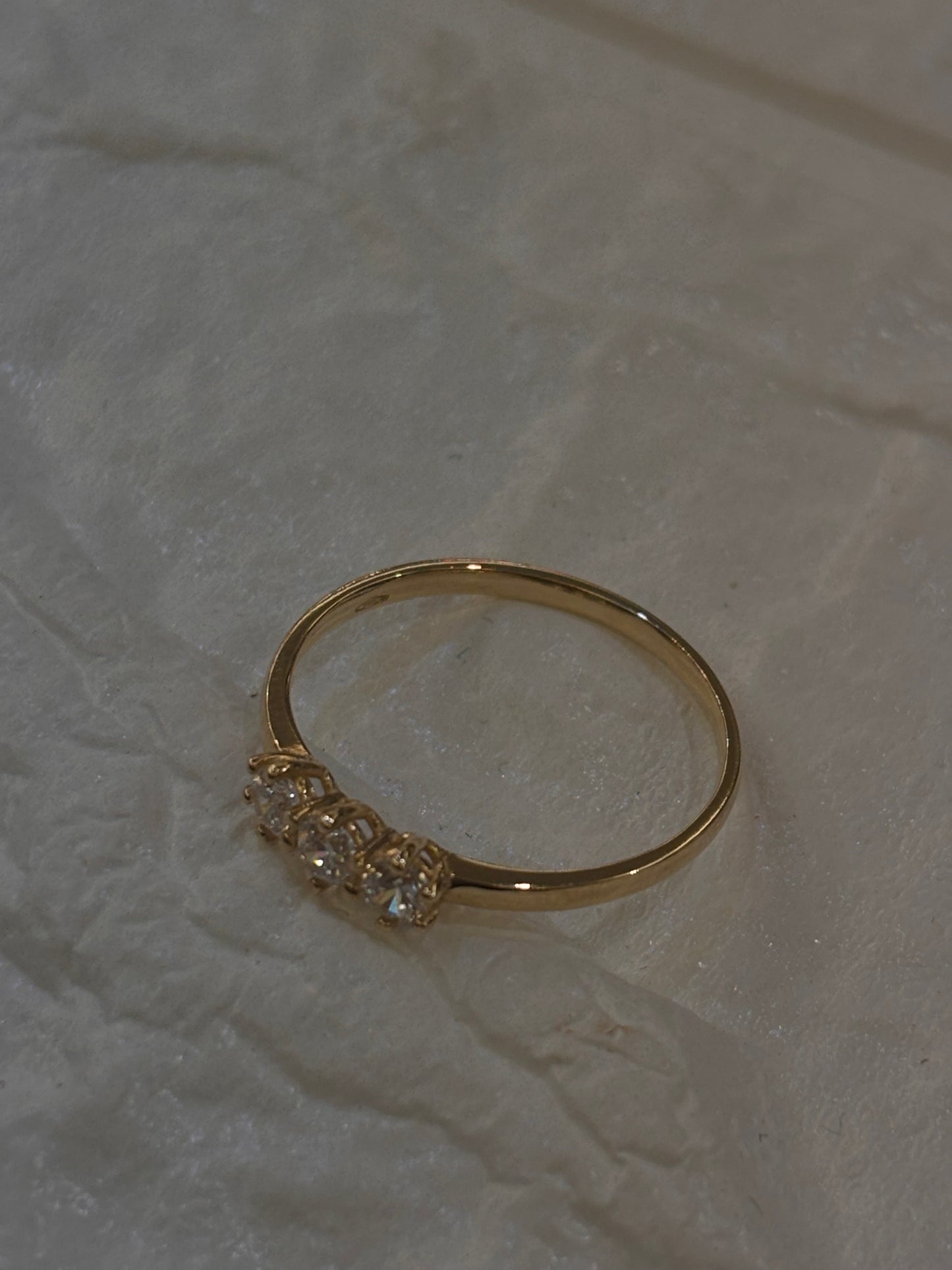 Anello Trilogy Oro Giallo 18 Carati
