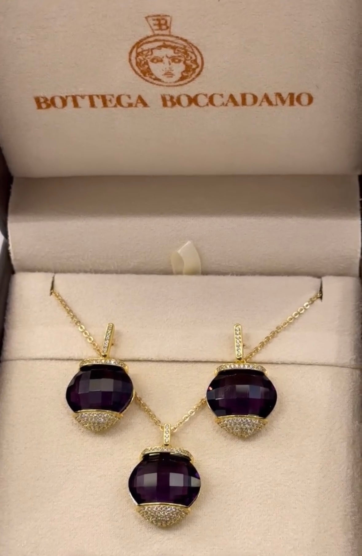 Collana Placcata Oro Giallo con Cristallo BGR116DV