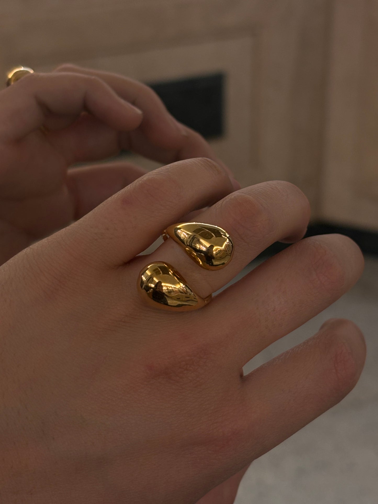 Anello doppia Goccia