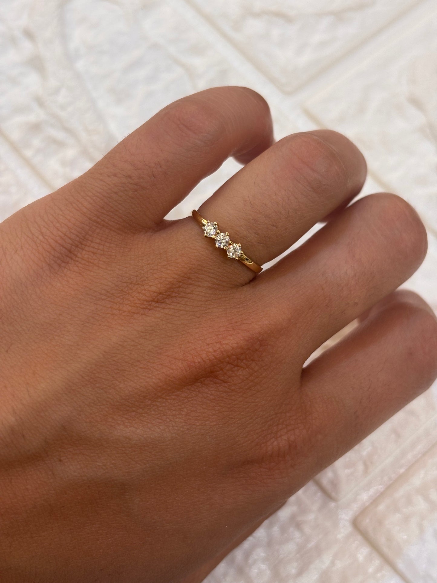 Anello Trilogy Oro Giallo 18 Carati