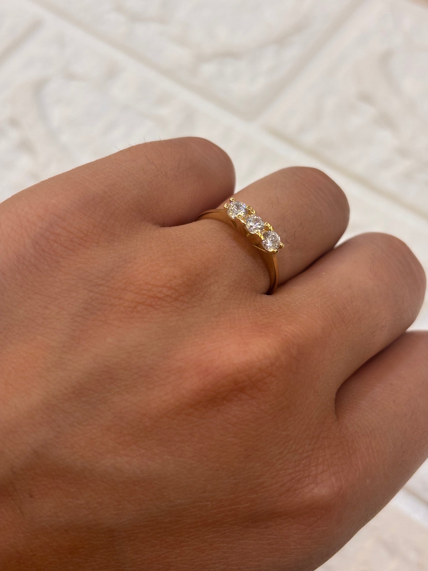 Anello Trilogy Oro Giallo 18 Carati