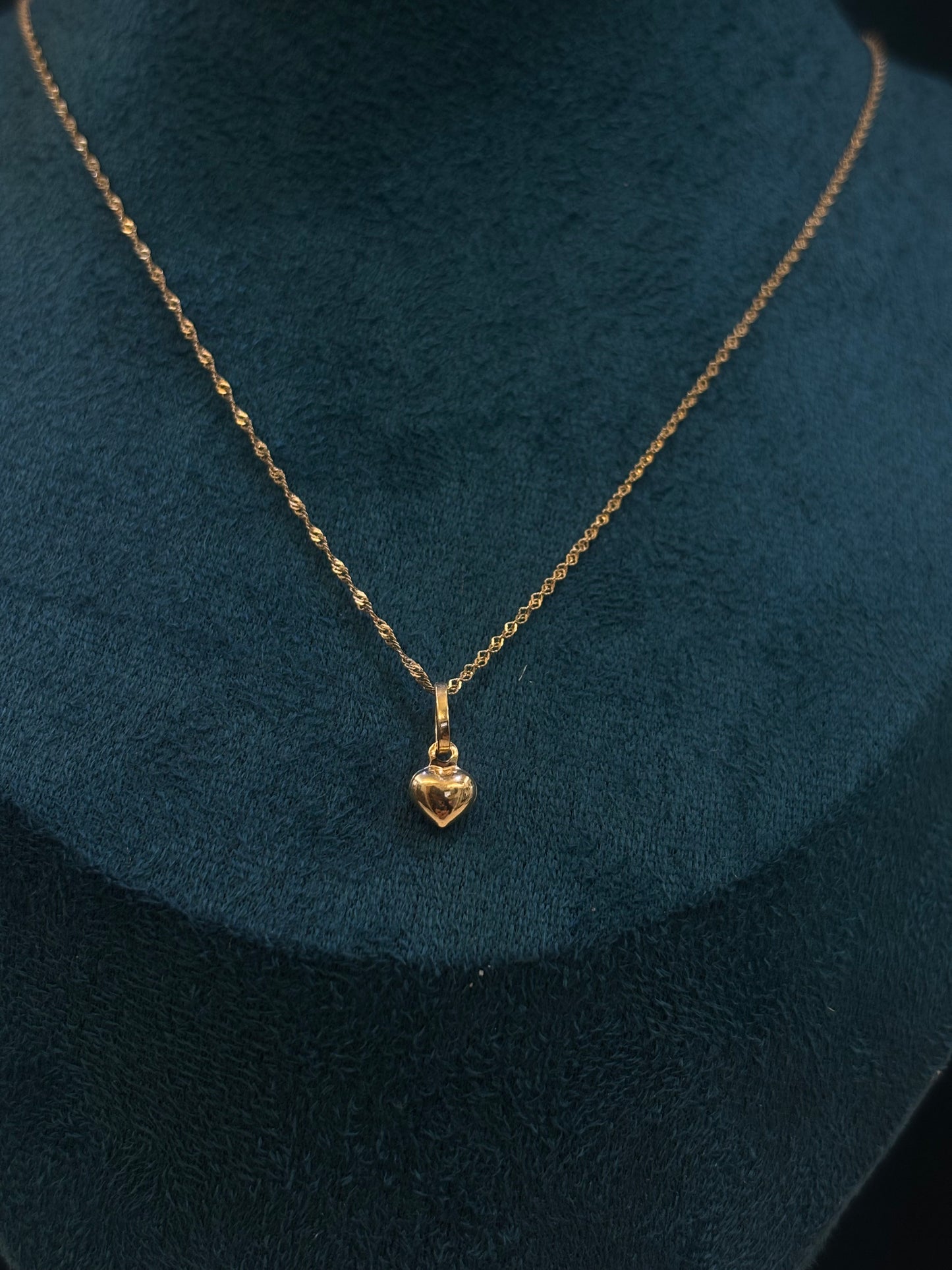 Collana Cuore oro Giallo 18 Carati