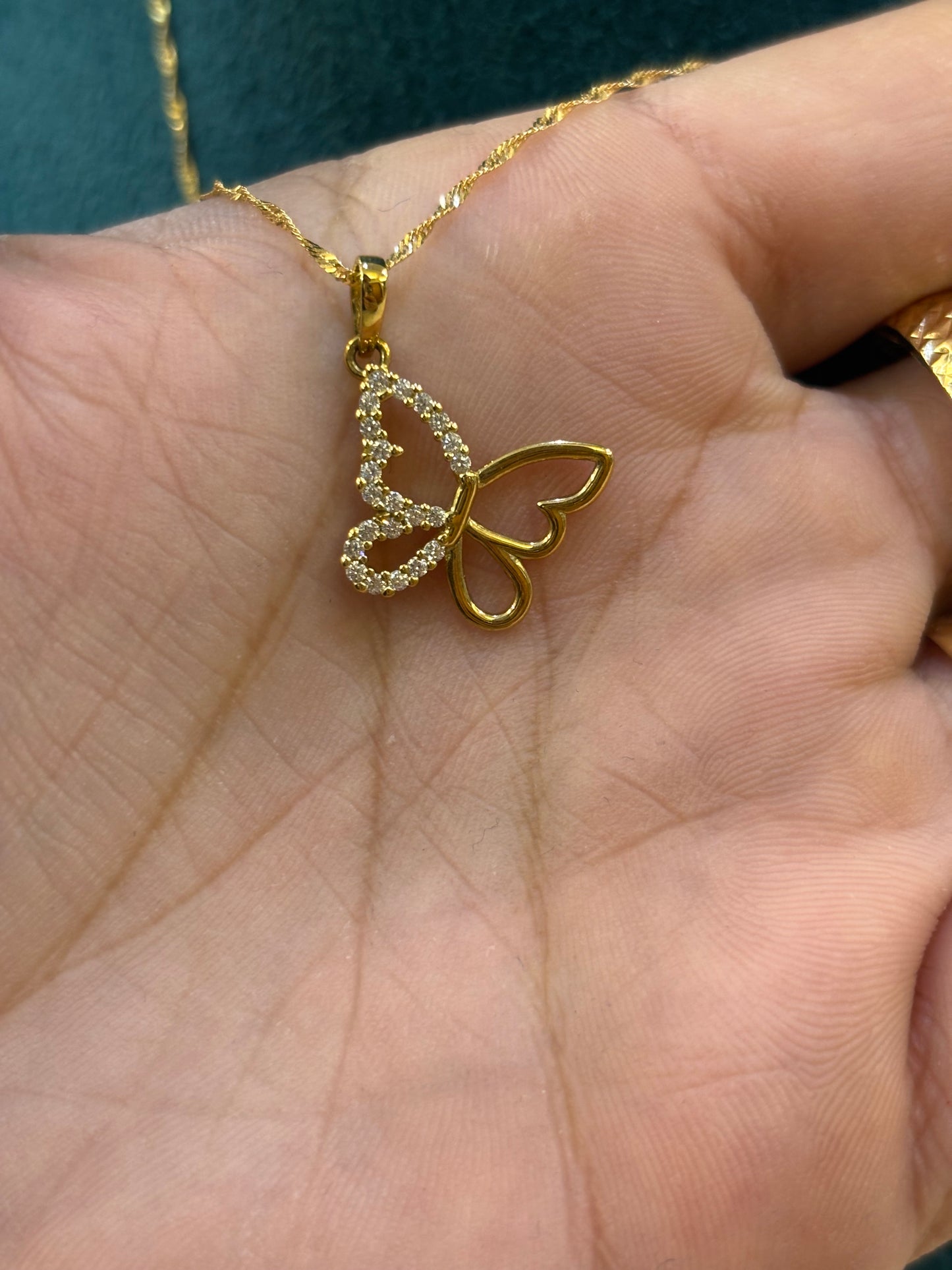 Collana Farfalla Oro 18 Carati