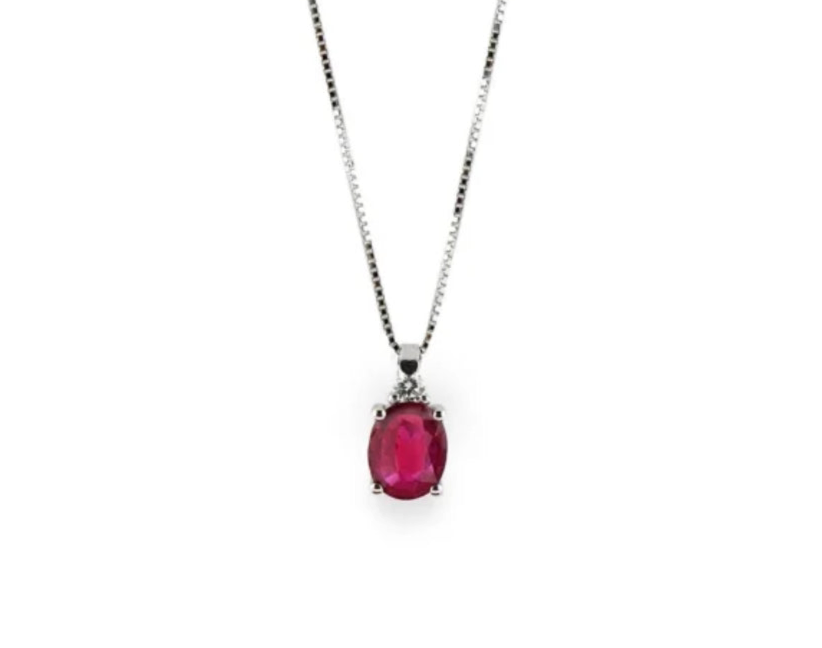 COLLANA RUBINO PROMESSE GIOIELLI PF1R