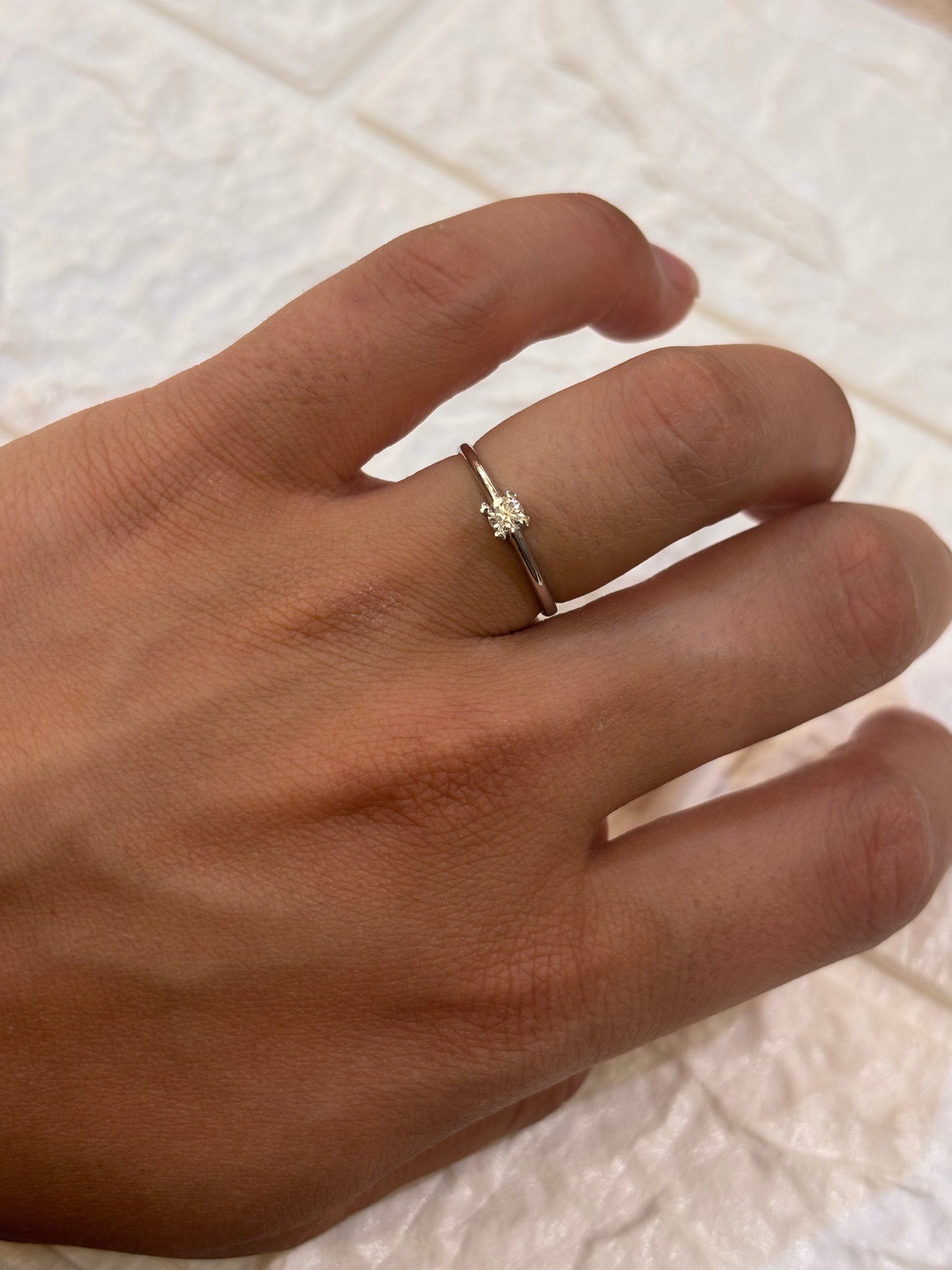 ANELLO SOLITARIO ORO E DIAMANTE PROMESSE GIOIELLI