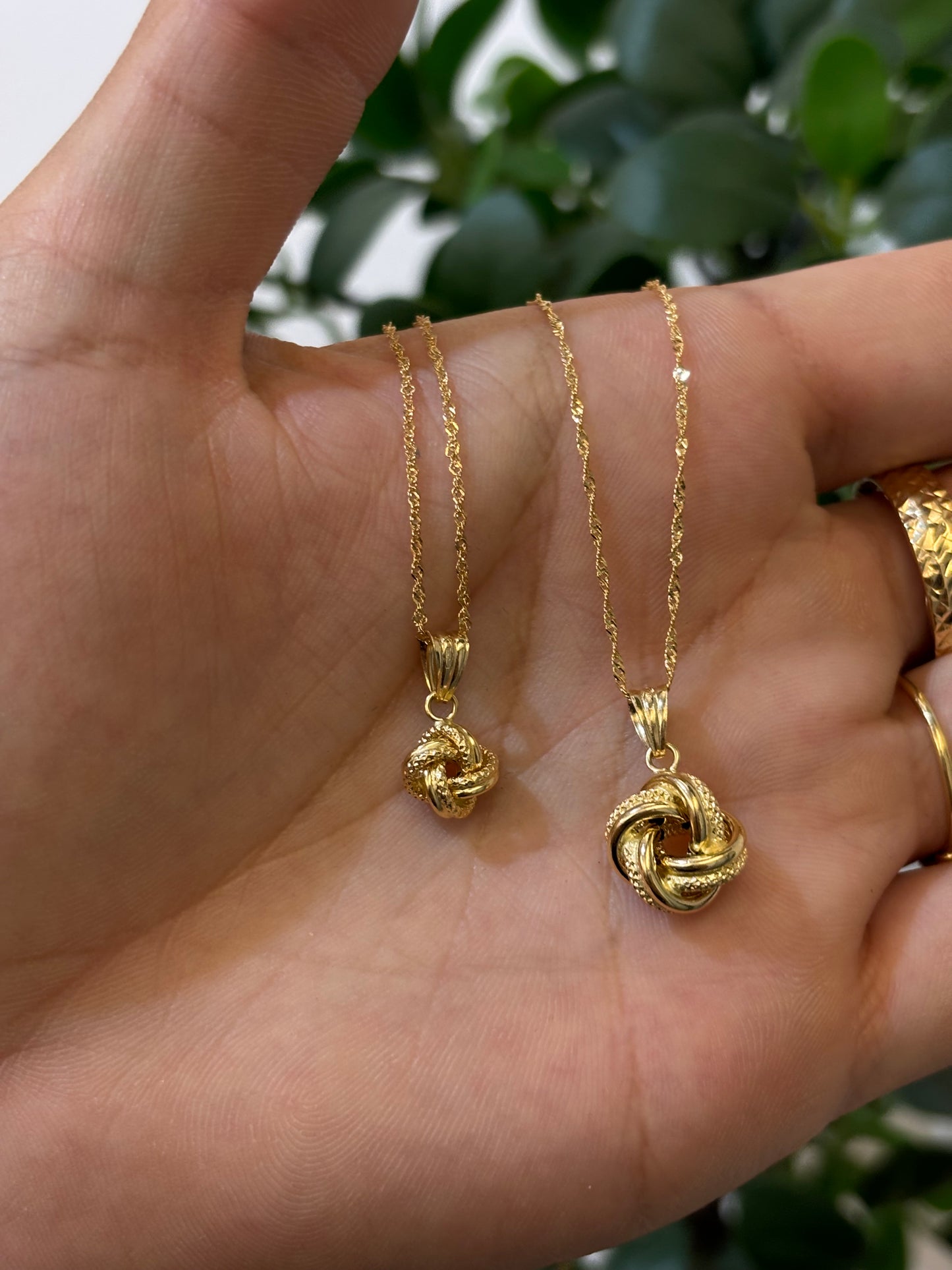 Collana Nodo Oro Giallo 18 Carati