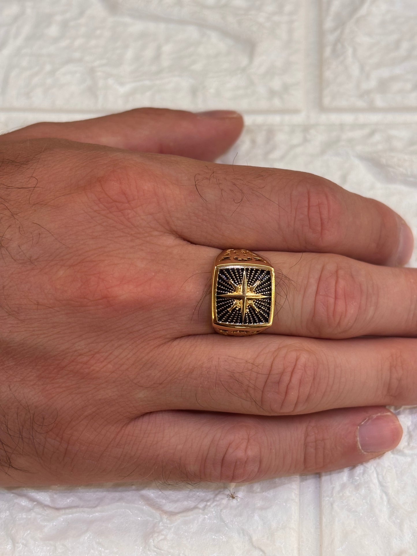 Anello Uomo Oro Giallo 18 Carati