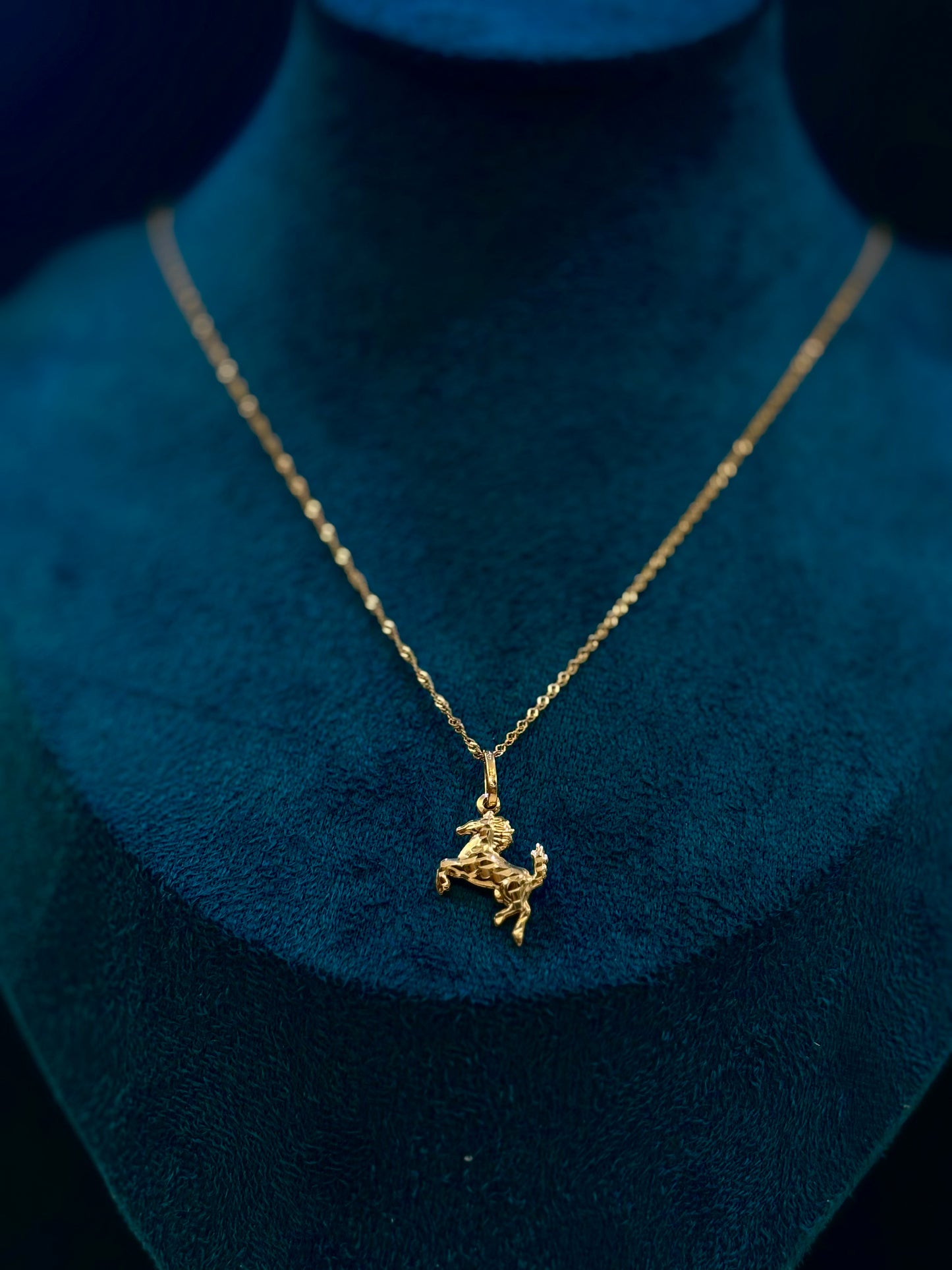 Collana Cavallo Oro Giallo 18 Carati