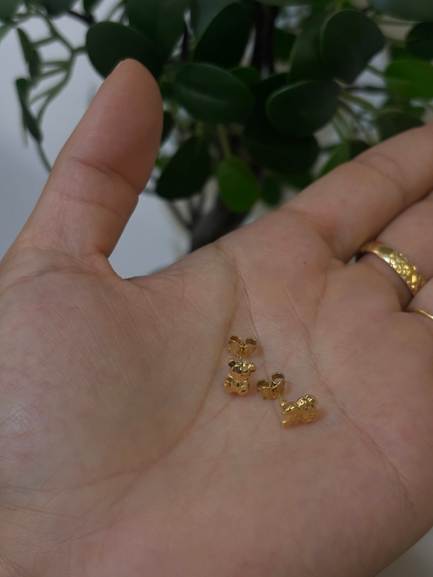 Orecchini Teddy Oro Giallo 18 Carati