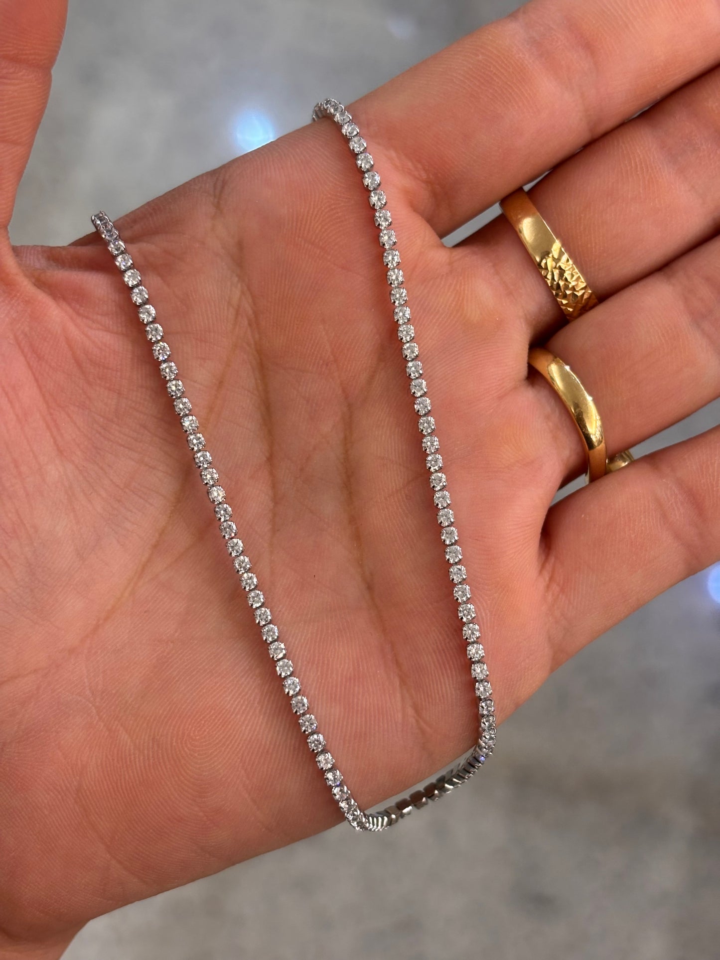 Collana tennis Acciaio