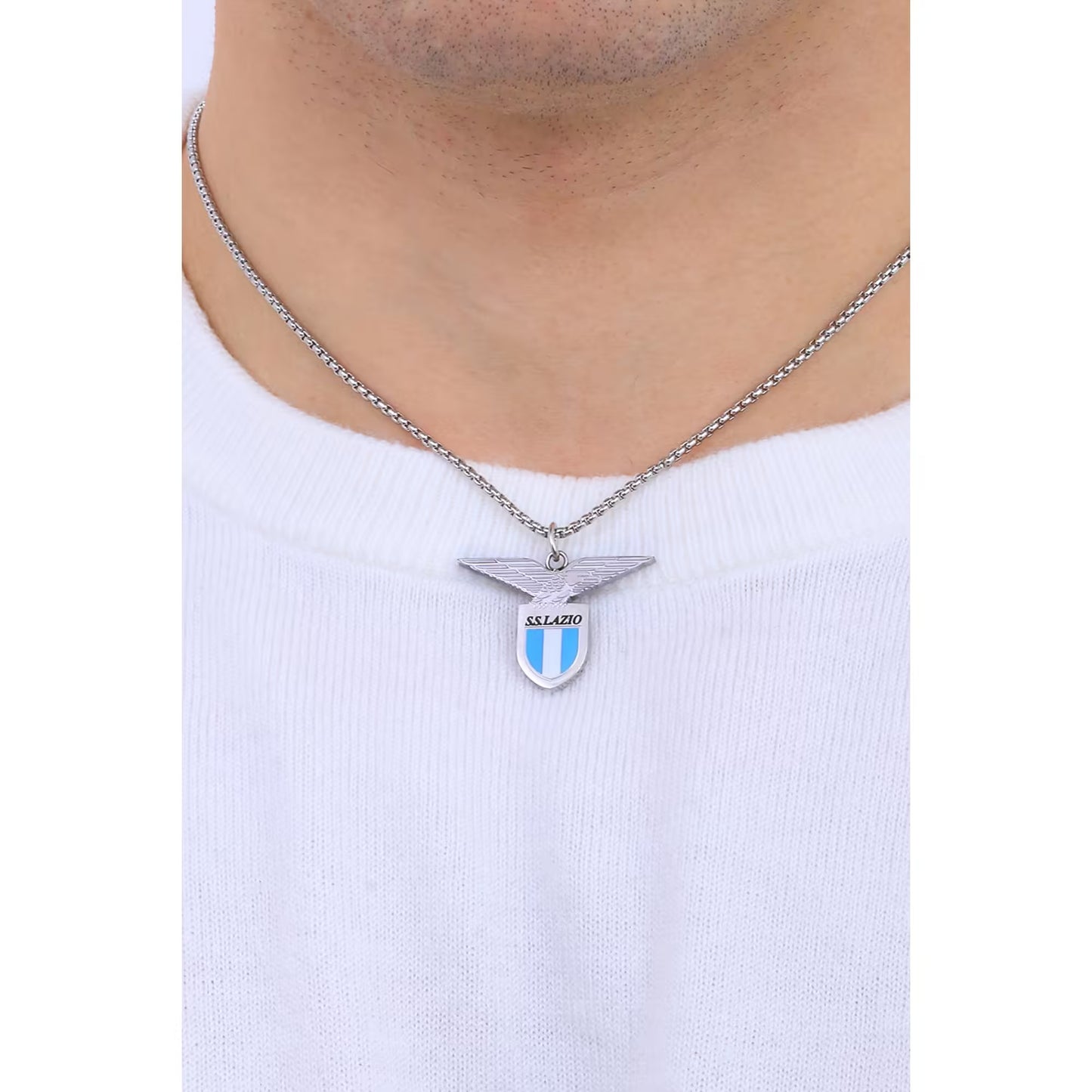 Collana uomo gioielli S.S. Lazio Gioielli Squadre B-LC002UAA