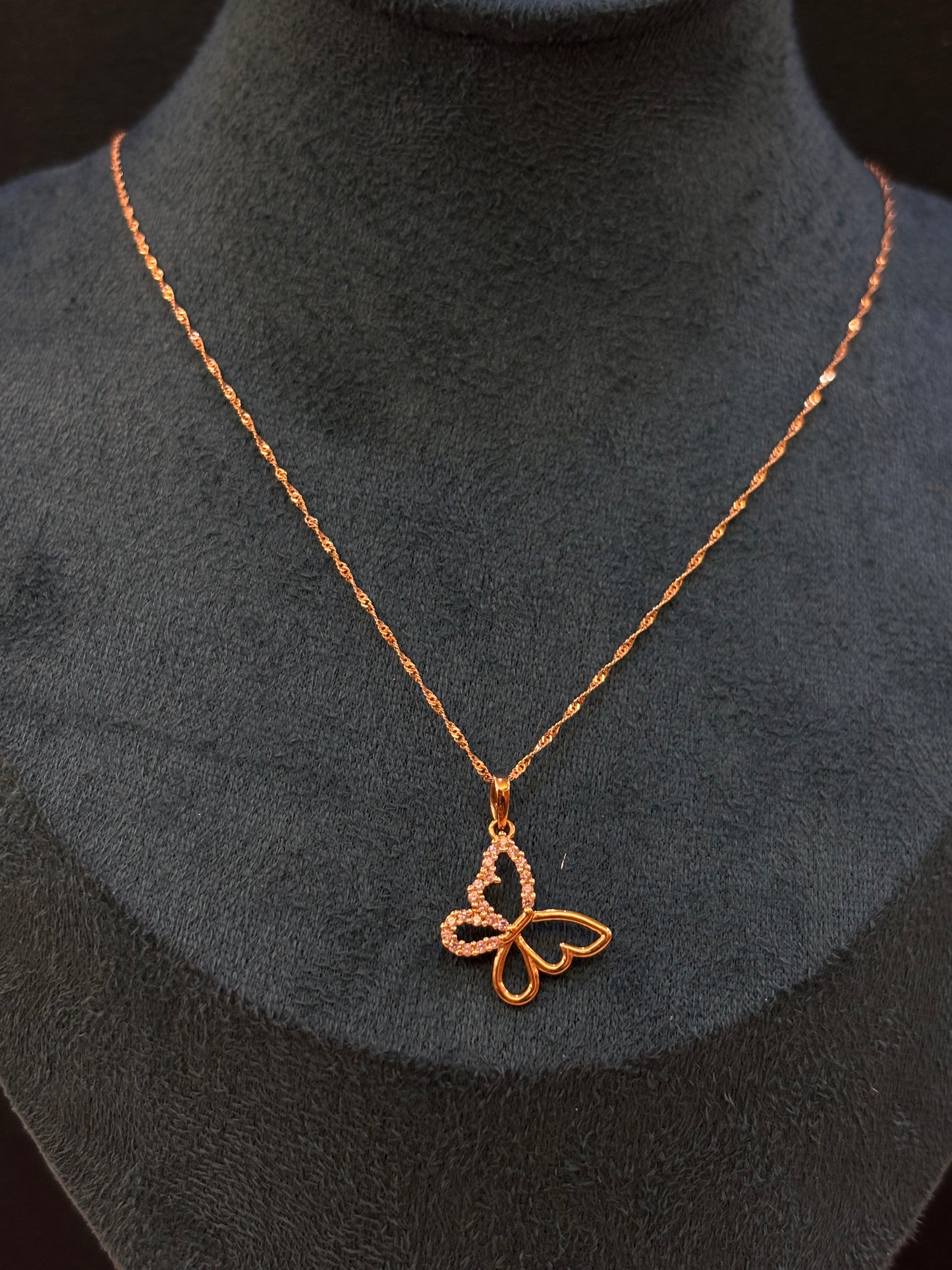Collana Farfalla Oro 18 Carati