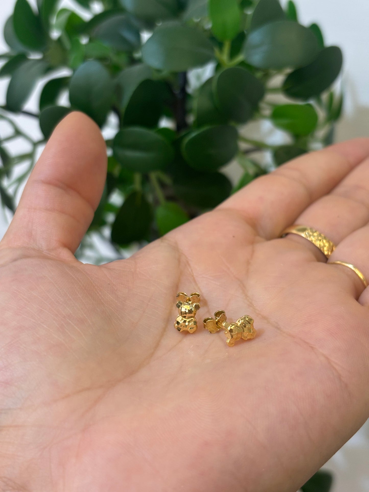 Orecchini Teddy Oro Giallo 18 Carati