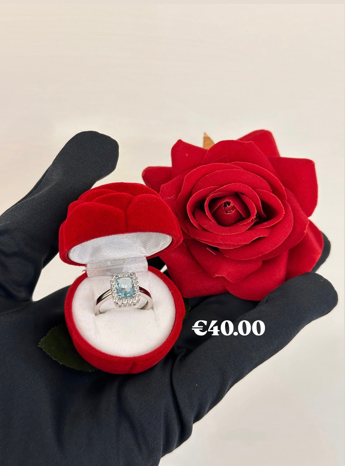 Anello con Quarzo Azzurro