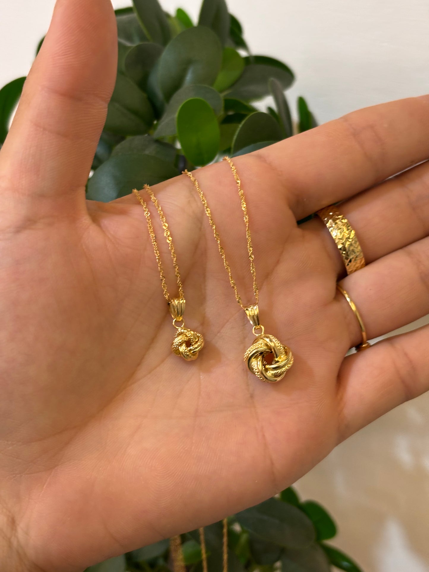Collana Nodo Oro Giallo 18 Carati