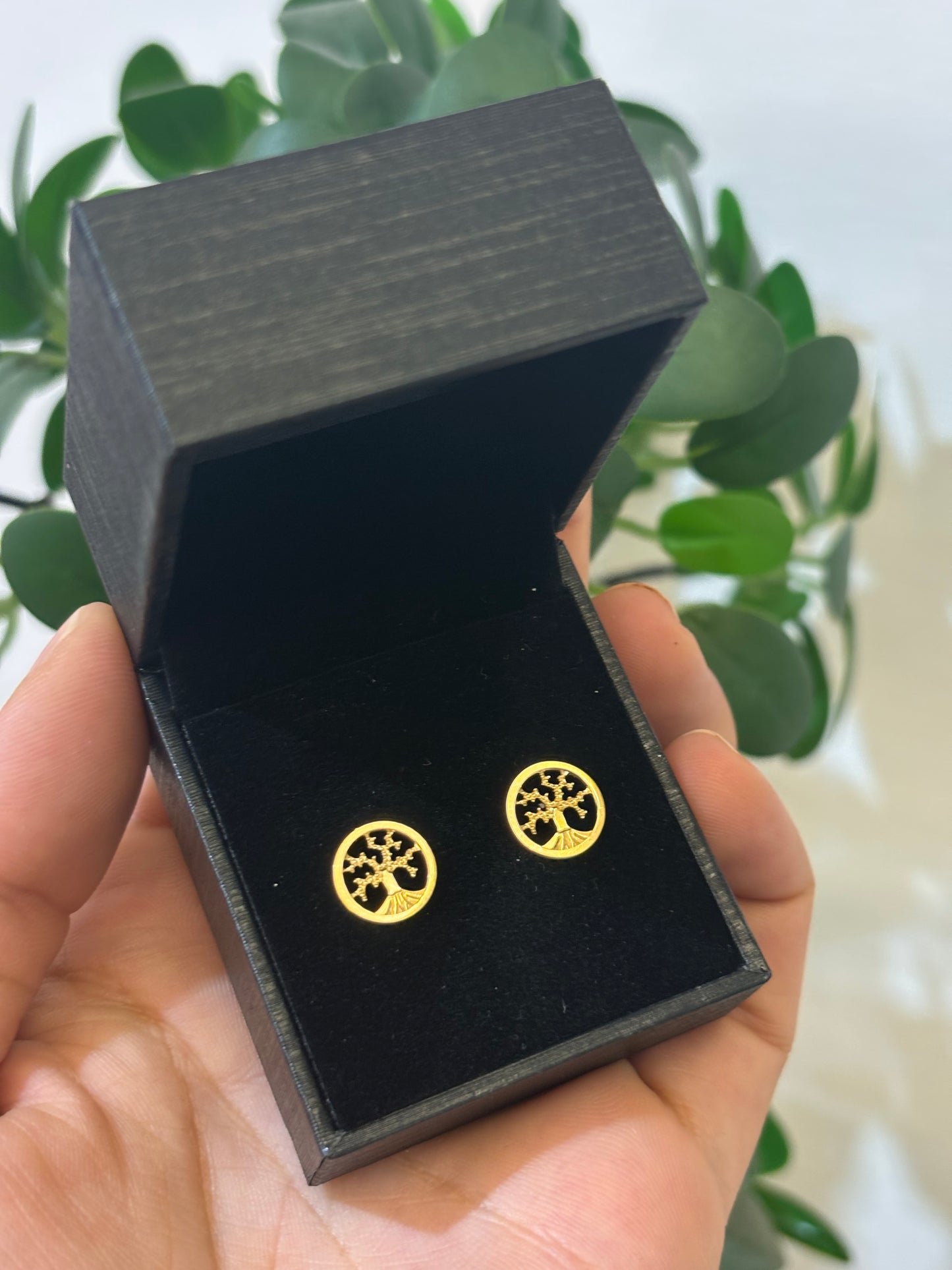 Orecchini Albero Della Vita Oro Giallo 18 Carati
