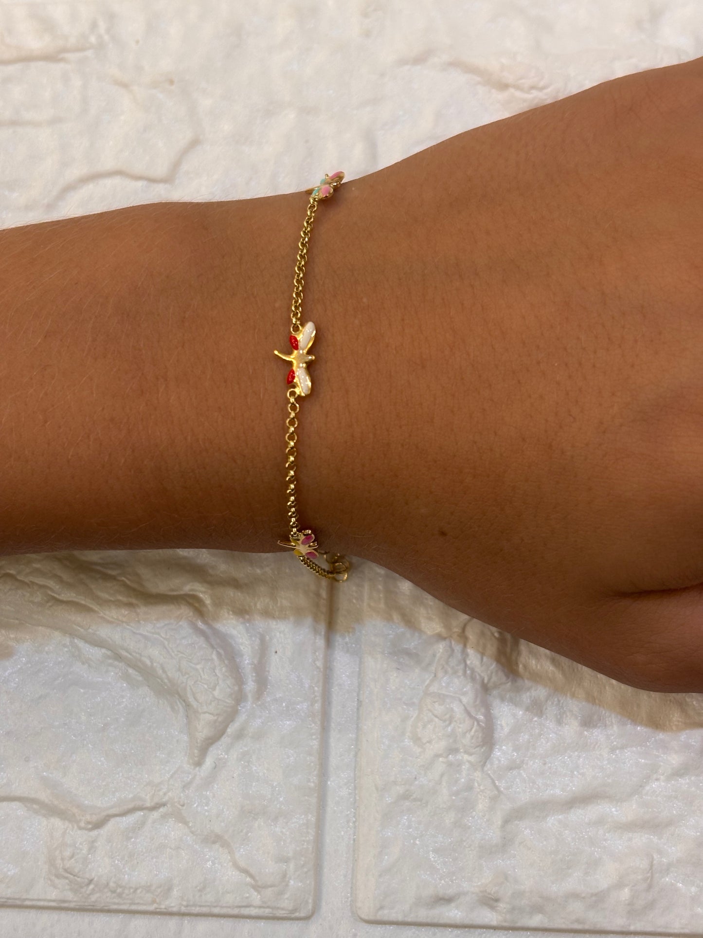 Bracciale Bimba libellule oro 18 carati