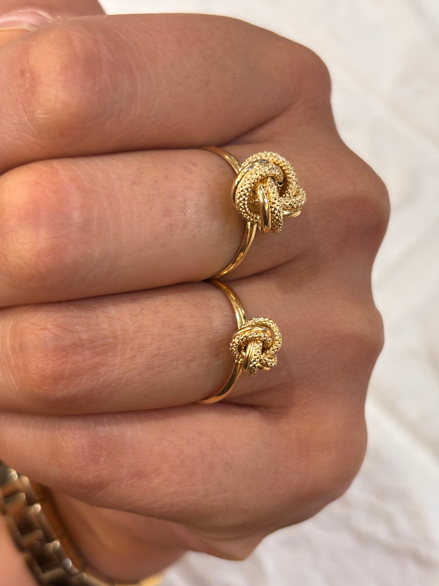 Anello Nodo Oro Giallo 18 Carati