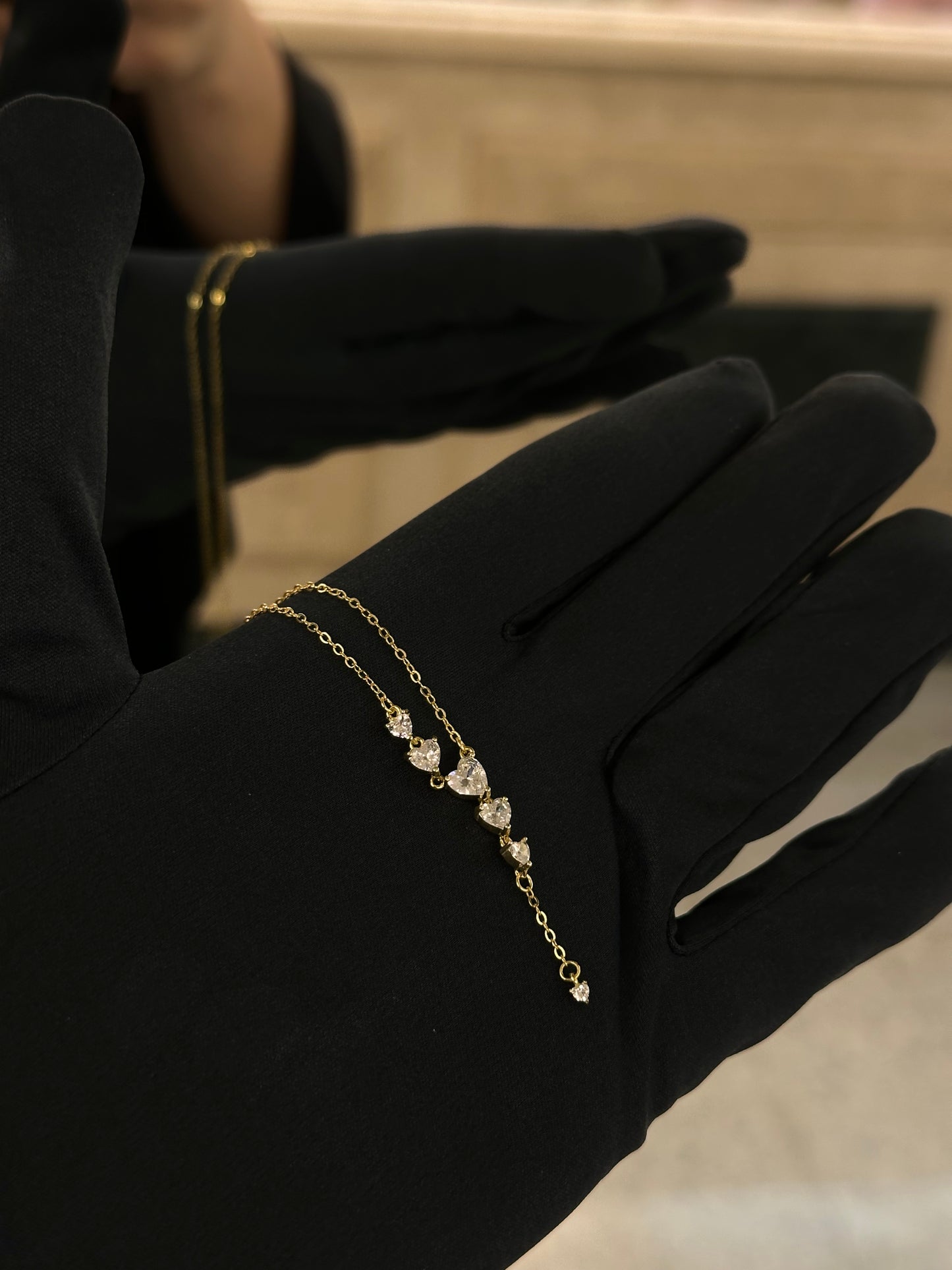 Collana Con Cuori pendenti
