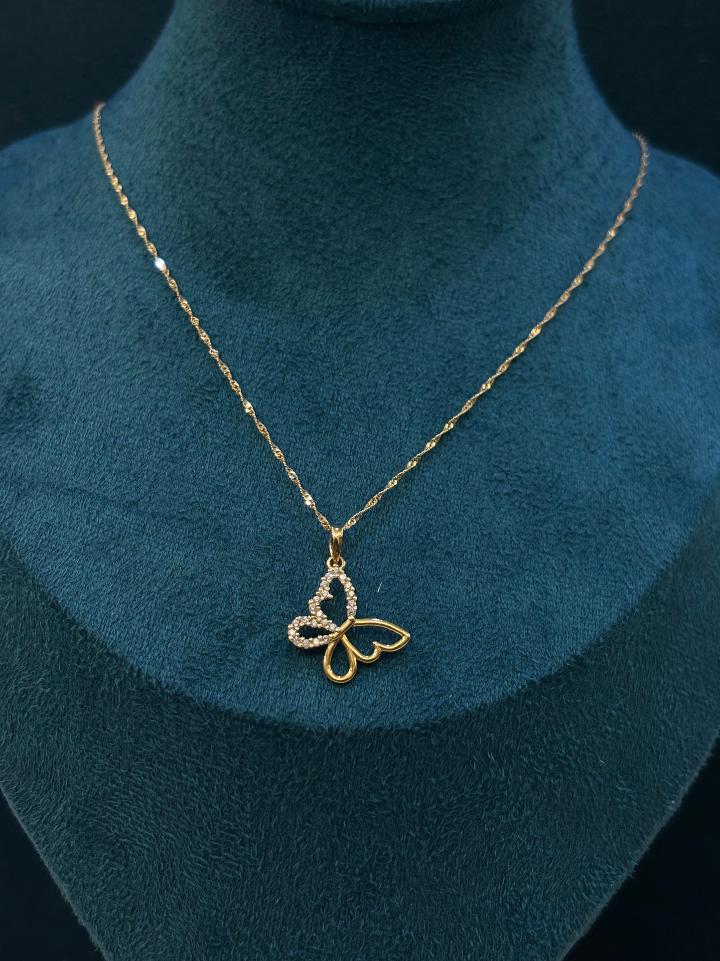 Collana Farfalla Oro 18 Carati