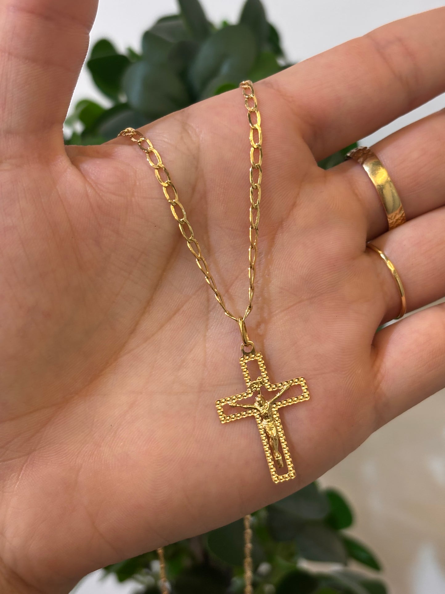 Collana Crocifisso Oro Giallo 18 Carati
