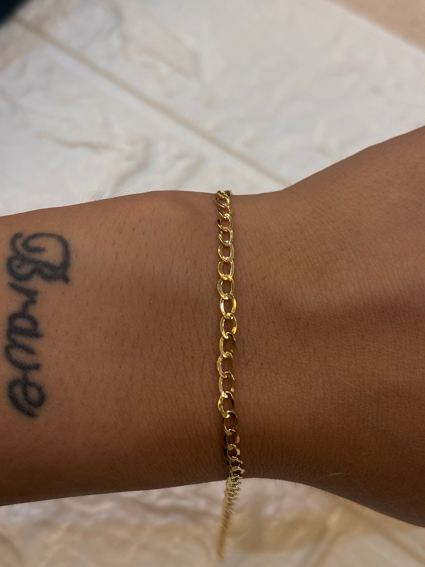 Bracciale Uomo Maglia Groumette Oro Giallo 18 Carati