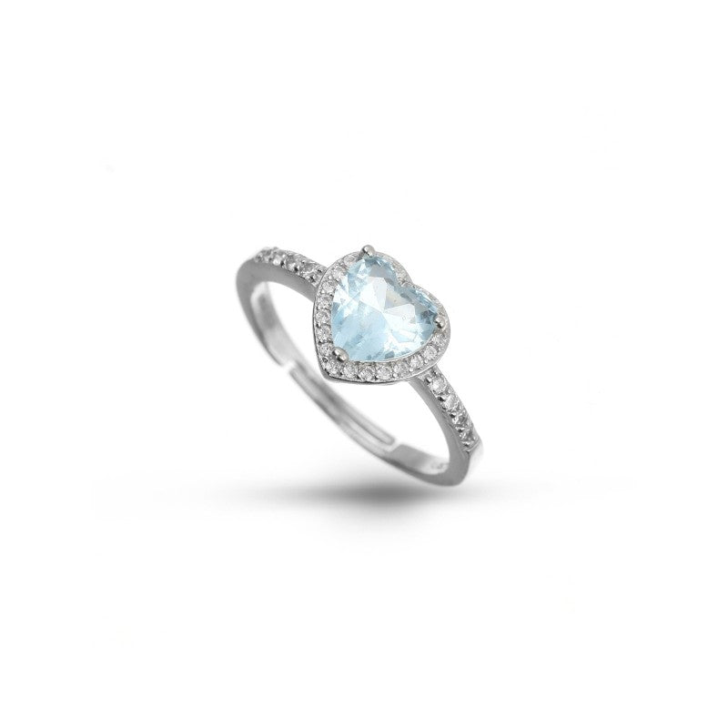Anello cuore colorato