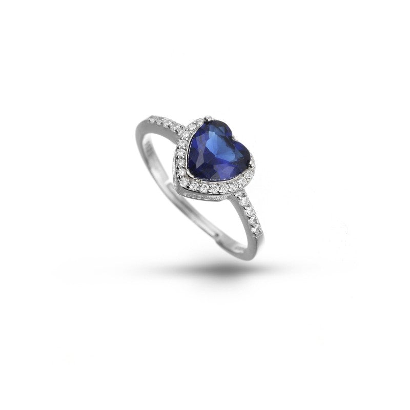 Anello cuore colorato
