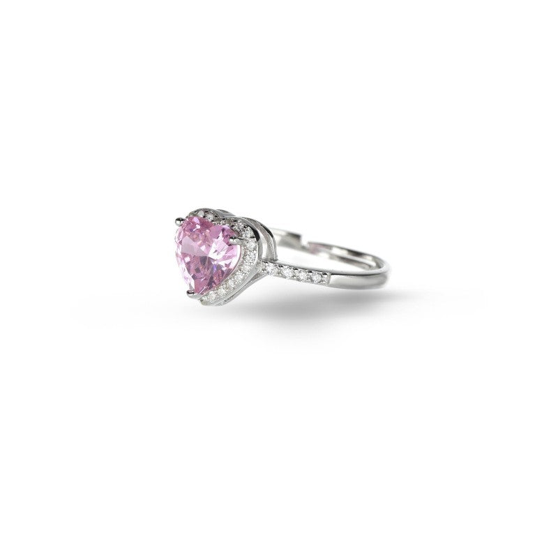 Anello cuore colorato